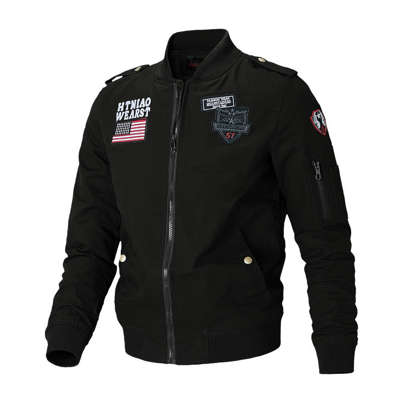 Men’s Flight Jacket Baseball Uniform | Casual Autumn Bomber Style Coat for Everyday Fashion