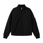 Men’s Large Size Multi-Pocket Flight Jacket – Casual Loose-Fit Lightweight Bomber Coat