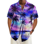 Men’s Floral Print Casual Shirt | Summer Short Sleeve Loose Fit | Trendy Youth Fashion Top