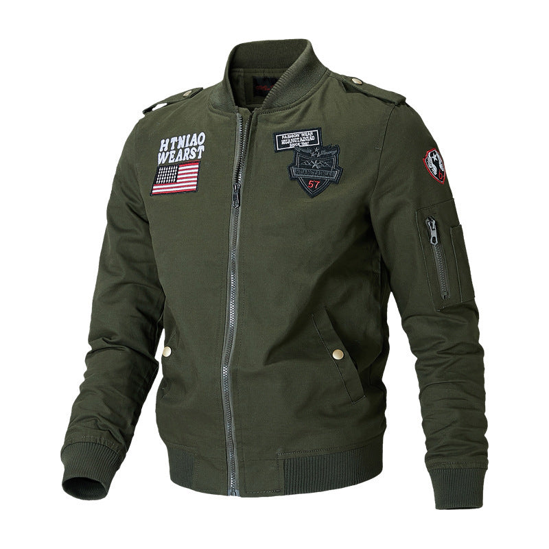 Men’s Flight Jacket Baseball Uniform | Casual Autumn Bomber Style Coat for Everyday Fashion