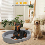 Orthopedic Dual-Sided Waterproof Dog Bed - Warm Plush Reversible Pet Mat with Removable Washable Cover & Anti-Slip Bottom for Crates & Home