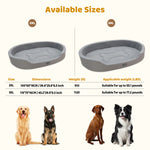 Orthopedic Dual-Sided Waterproof Dog Bed - Warm Plush Reversible Pet Mat with Removable Washable Cover & Anti-Slip Bottom for Crates & Home