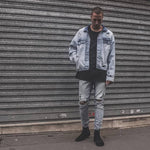 Loose Shoulder Batwing Sleeve Men’s Coat – Trendy Cotton Casual Outerwear | Dashingpoint