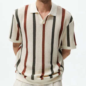 European & American Thick Needle Hollow Sweater | Men’s Casual Pullover Knitwear for Fall & Winter