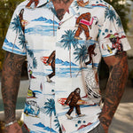 Men’s Floral Print Casual Shirt | Summer Short Sleeve Loose Fit | Trendy Youth Fashion Top