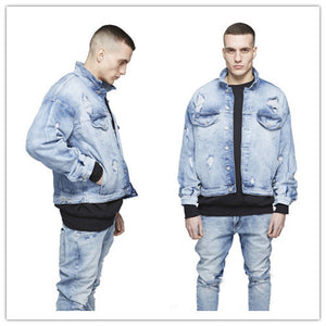 Loose Shoulder Batwing Sleeve Men’s Coat – Trendy Cotton Casual Outerwear | Dashingpoint