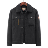 Men’s Deerskin Jacket – Autumn & Winter Windproof Heat-Insulated Business Casual Outerwear