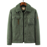 Men’s Deerskin Jacket – Autumn & Winter Windproof Heat-Insulated Business Casual Outerwear