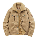 Men’s Deerskin Jacket – Autumn & Winter Windproof Heat-Insulated Business Casual Outerwear