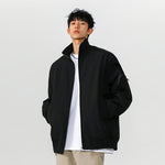 Men’s Large Size Multi-Pocket Flight Jacket – Casual Loose-Fit Lightweight Bomber Coat