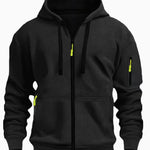 Men’s Zipper Hooded Sweatshirt – Casual Sports Cardigan Coat with Wool Lining | Dashingpoint